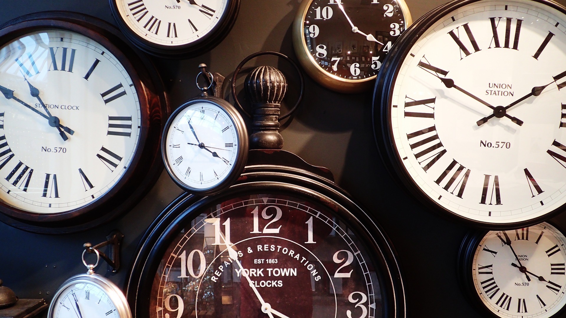 photo of clocks; time mastery