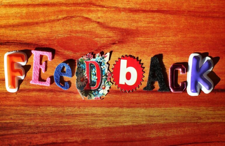 image of the word Feedback; Everything DISC 363 gives feedback for leaders