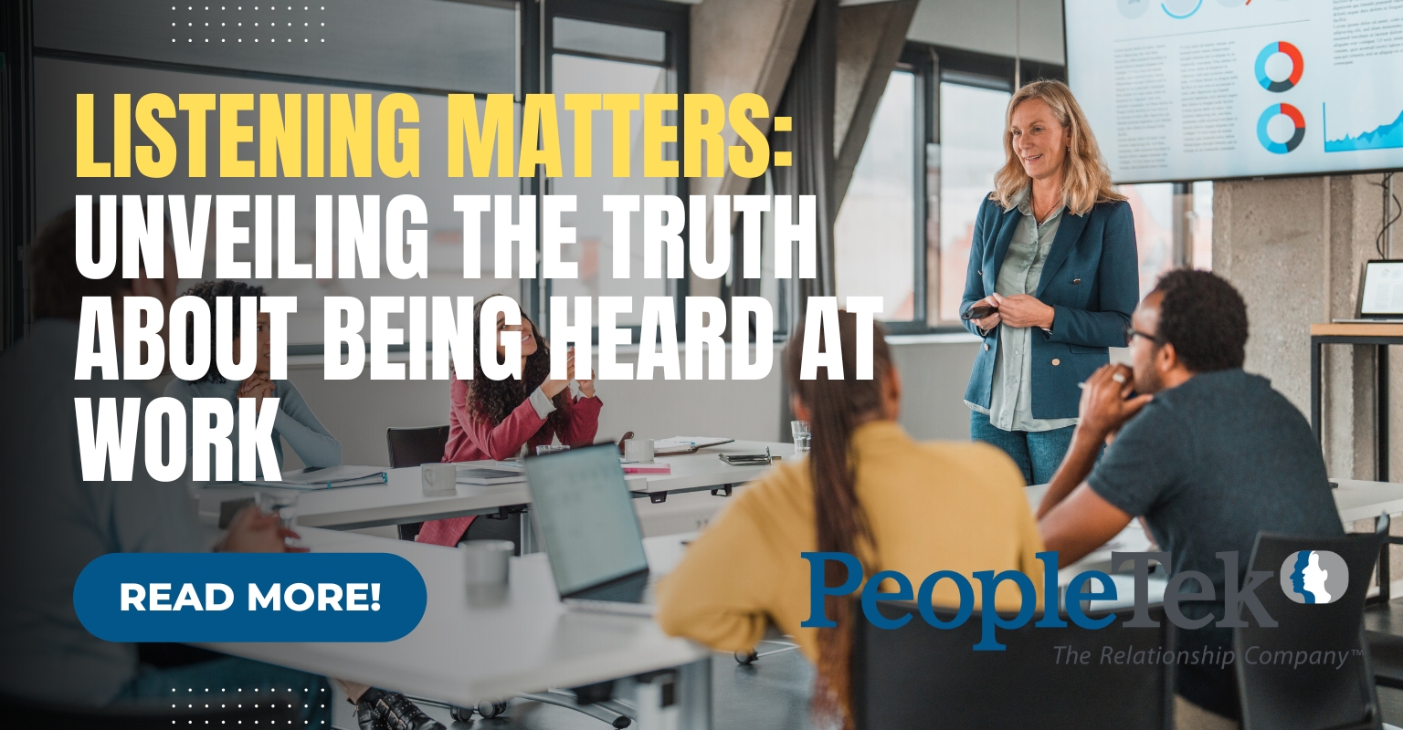 Listening Matters: Unveiling the Truth About Being Heard at Work